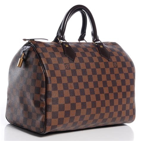 lv speedy 30 damier ebene with strap|louis vuitton 30 in Damier Ebene.